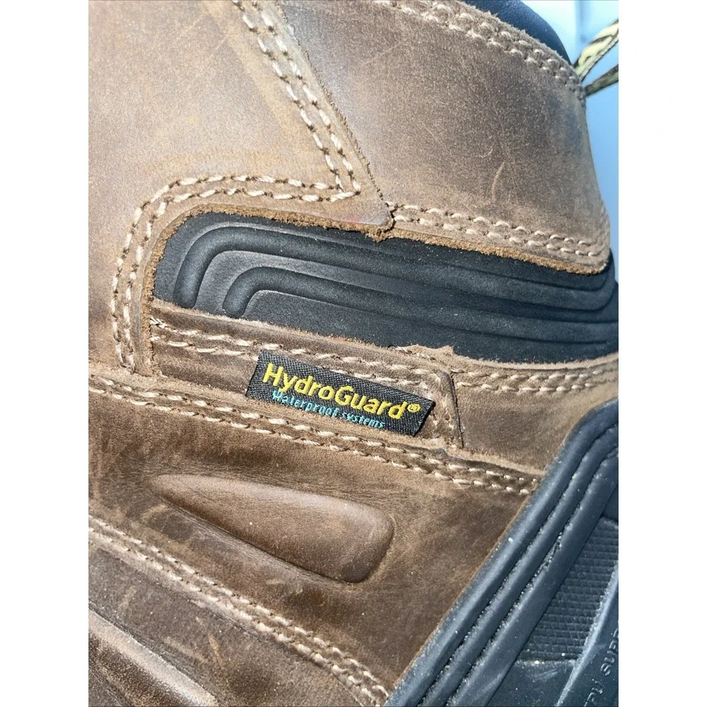 Rock Rooster Men Brown Steel Toe Boots Size 13 Slip‎ Water Resistant Industrial